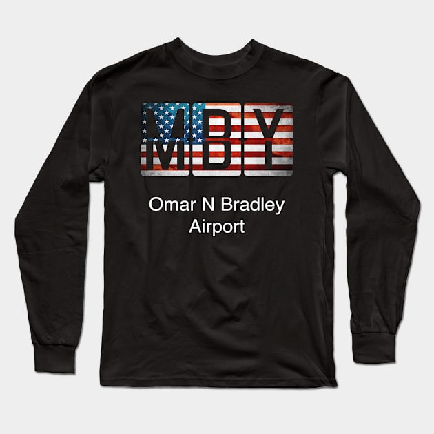 MBY Omar N Bradley Airport Long Sleeve T-Shirt by Storeology